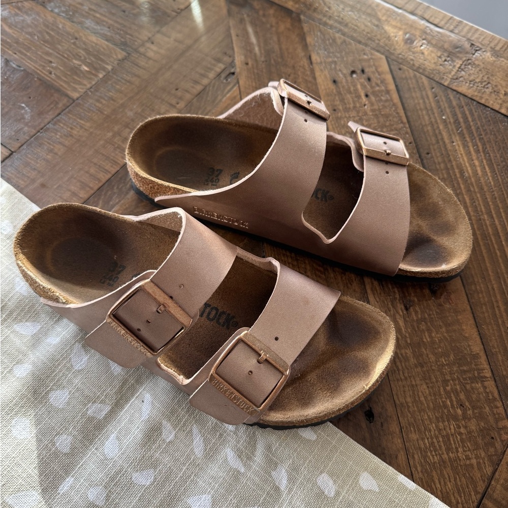Birkenstock Rose Gold Sandals